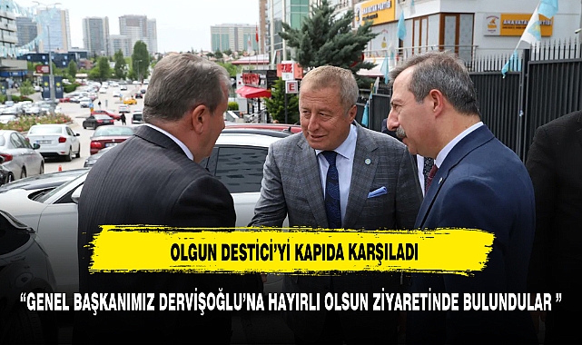 OLGUN BBP LİDERİNİ KAPIDA KARŞILADI