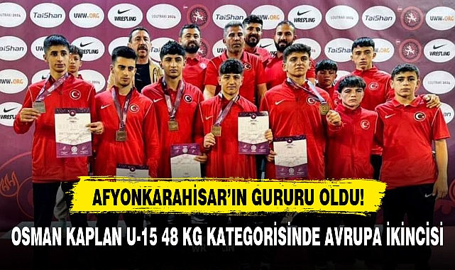 OSMAN KAPLAN U-15 48 KG KATEGORİSİNDE AVRUPA İKİNCİSİ