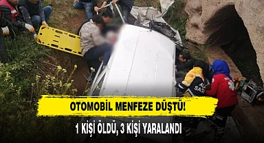 Otomobil Menfeze Düştü: 1 Ölü, 3 Yaralı