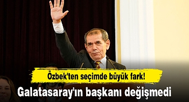 Özbek'ten seçimde büyük fark! Galatasaray'ın başkanı değişmedi