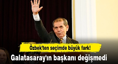 Özbek'ten seçimde büyük fark! Galatasaray'ın başkanı değişmedi