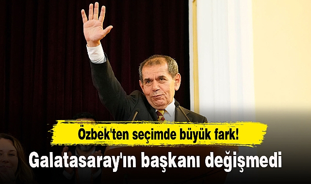 Özbek'ten seçimde büyük fark! Galatasaray'ın başkanı değişmedi