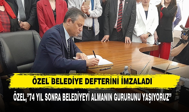 Özel Belediye Defterini İmzaladı