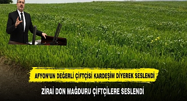 ÖZKAYA AFYON ÇİFTÇİSİNİ UNUTMADI