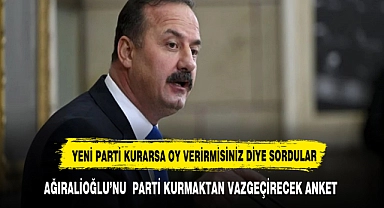 Parti kurmaktan vazgeçirecek anket