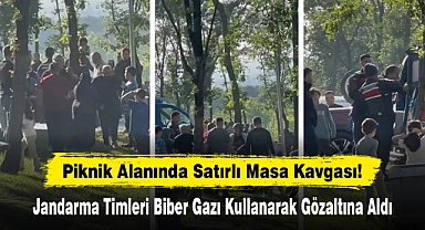 Piknik Alanında Satırlı Masa Kavgası!