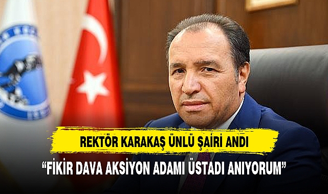 REKTÖR KARAKAŞ  KISAKÜREK'İ UNUTMADI