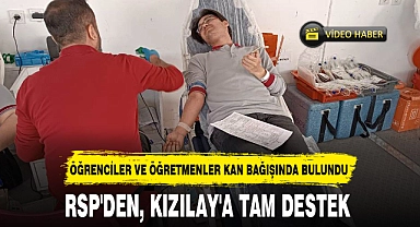RSP'DEN, KIZILAY'A TAM DESTEK
