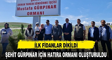ŞEHİT GÜRPINAR İÇİN HATIRA ORMANI OLUŞTURULDU