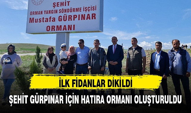 ŞEHİT GÜRPINAR İÇİN HATIRA ORMANI OLUŞTURULDU