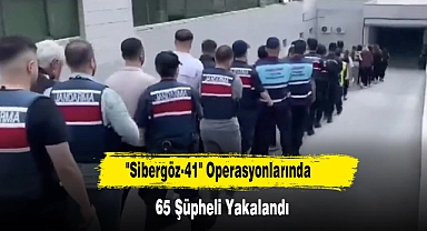 "Sibergöz-41" Operasyonlarında 65 Şüpheli Yakalandı