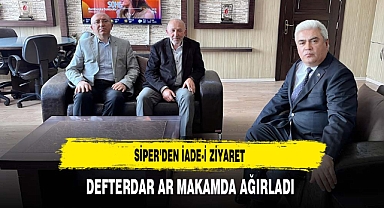 Siper'den İade-i Ziyaret Defterdar Ar Makamda Ağırladı