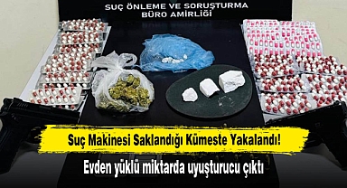 Suç Makinesi Saklandığı Kümeste Yakalandı! Evden yüklü miktarda uyuşturucu çıktı