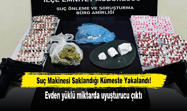 Suç Makinesi Saklandığı Kümeste Yakalandı! Evden yüklü miktarda uyuşturucu çıktı