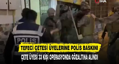 TEFECİ ÇETESİ ÜYELERİNE POLİS BASKINI