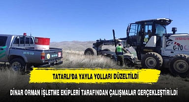 TATARLI’DA YAYLA YOLLARI DÜZELTİLDİ
