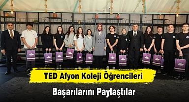 TED Afyon Koleji Öğrencileri Başarılarını Paylaştı