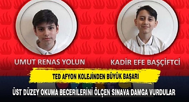 TED AFYON KOLEJİNDEN ÜST DÜZEY BAŞARI