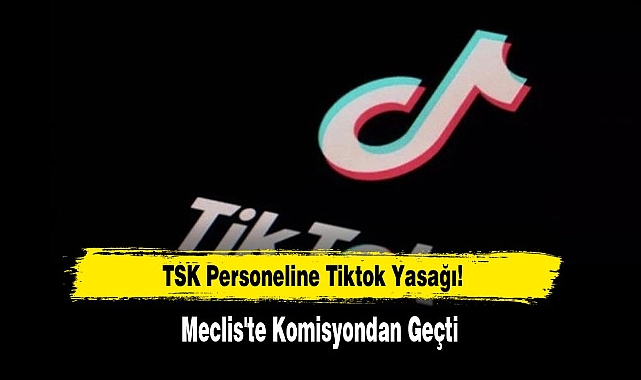 TSK Personeline Tiktok Yasağı!  Meclis'te Komisyondan Geçti