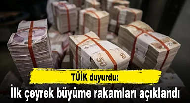 TÜİK duyurdu: İlk çeyrek büyüme rakamları açıklandı