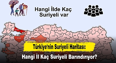 Türkiye'nin Suriyeli Haritası: Hangi İl Kaç Suriyeli Barındırıyor?