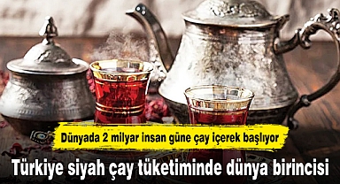 Türkiye siyah çay tüketiminde dünya birincisi