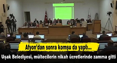 Uşak Belediyesi, mültecilerin nikah ücretlerinde zamma gitti