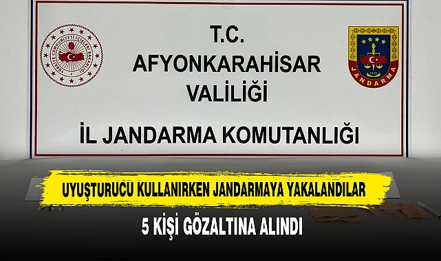 Uyuşturucu Kullanırken Jandarmaya Yakalandılar