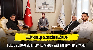 VALİ YİĞİTBAŞI GAZETECİLERİ MAKAMINDA AĞIRLADI