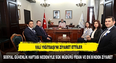 VALİ YİĞİTBAŞI'NI ZİYARET ETTİLER