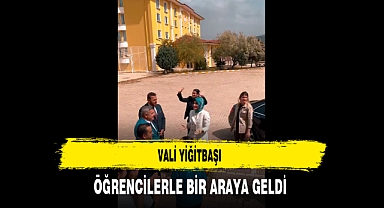 Vali Yiğitbaşı'ya Öğrenciler Yoğun İlgi Gösterdi