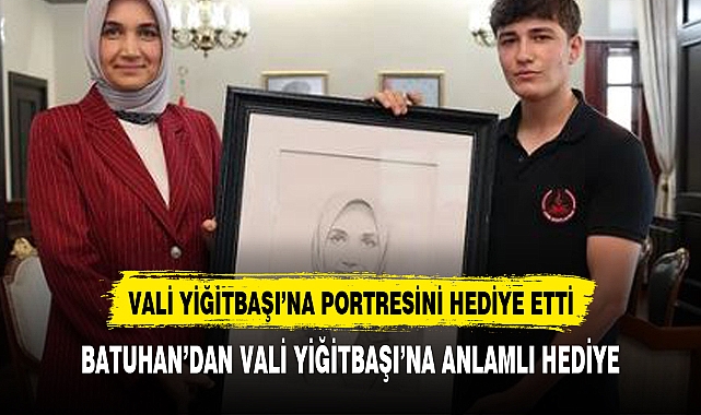 Vali Yiğitbaşı  yetenekli öğrenciyi makamında misafir etti