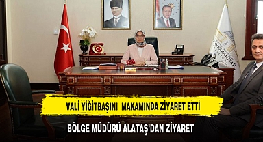Vali Yiğtbaşı , Mersin Orman Bölge Müdürü'nü Kabul Etti