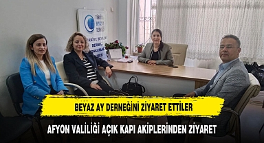 Valilik Temsilcileri Beyaz Ay Derneği'ni Ziyaret Etti
