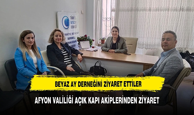 Valilik Temsilcileri Beyaz Ay Derneği'ni Ziyaret Etti