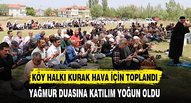 YAĞMUR DUASINA KATILIM YOĞUN OLDU