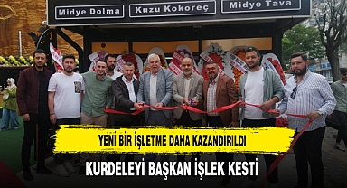 Yeni Bir İşletme Daha Kazandırıldı Kurdeleyi Başkan İşlek Kesti