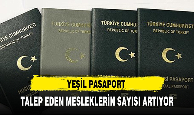 YEŞİL PASAPORT TALEP EDEN MESLEKLERİN SAYISI ARTIYOR