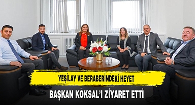 Yeşilay ve Beraberindeki Heyet Başkan Köksal'ı Ziyaret Etti