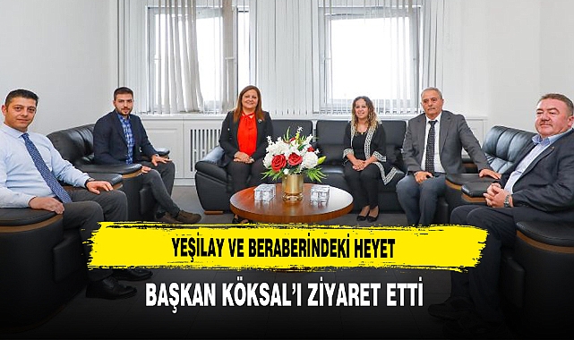 Yeşilay ve Beraberindeki Heyet Başkan Köksal'ı Ziyaret Etti