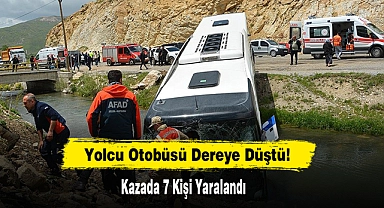 Yolcu Otobüsü Dereye Düştü!