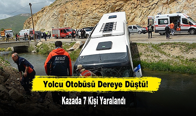 Yolcu Otobüsü Dereye Düştü!