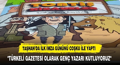11 YAŞINDAKİ YAZAR TAŞHAN'DA İMZA GÜNÜ DÜZENLEDİ