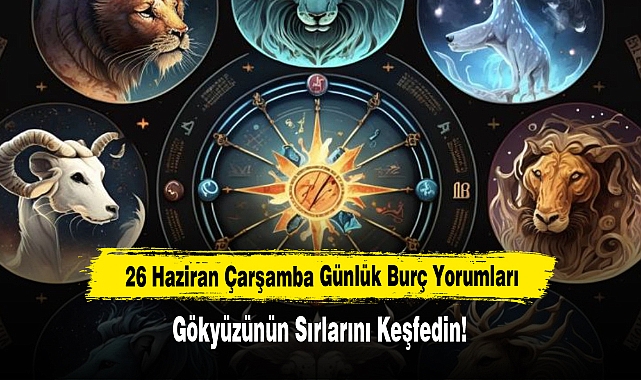 26 Haziran Çarşamba Günlük Burç Yorumları: Gökyüzünün Sırlarını Keşfedin!