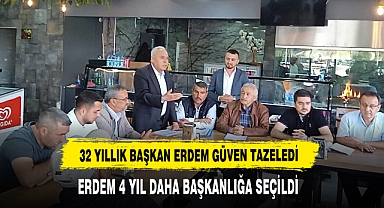 32 Yıllık Başkan Erdem Güven Tazeledi