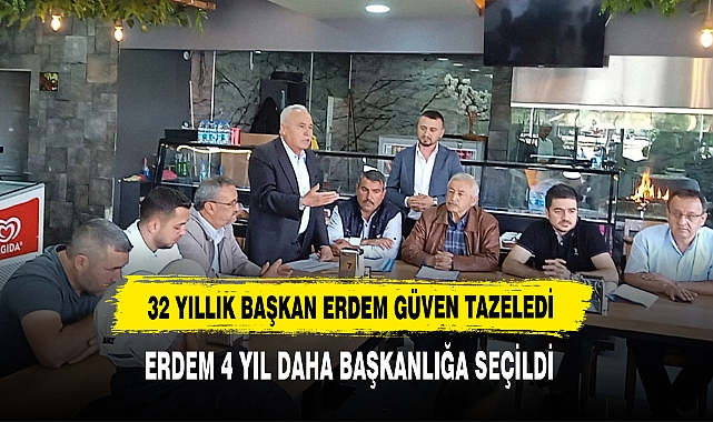 32 Yıllık Başkan Erdem Güven Tazeledi