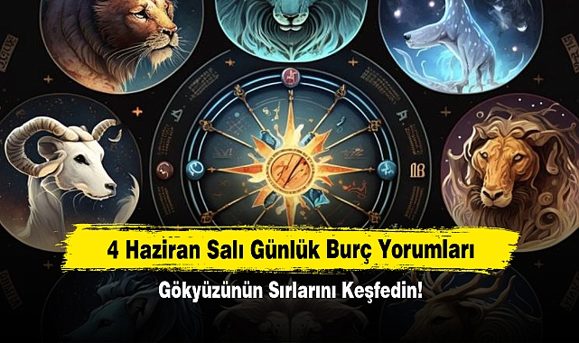 4 Haziran Salı Günlük Burç Yorumları: Gökyüzünün Sırlarını Keşfedin!