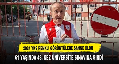 61 yaşındaki Topçuoğlu, üniversite sınavına 43. kez girdi