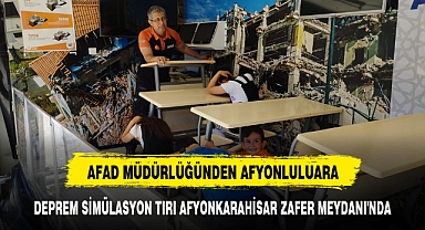 AFAD'DAN AFYONLULARA SİMÜLASYONLU EĞİTİM