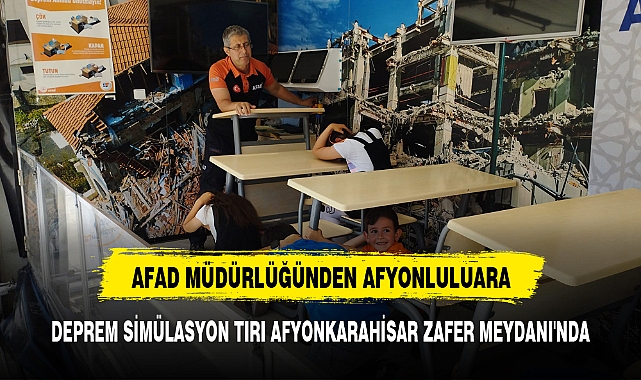 AFAD'DAN AFYONLULARA SİMÜLASYONLU EĞİTİM